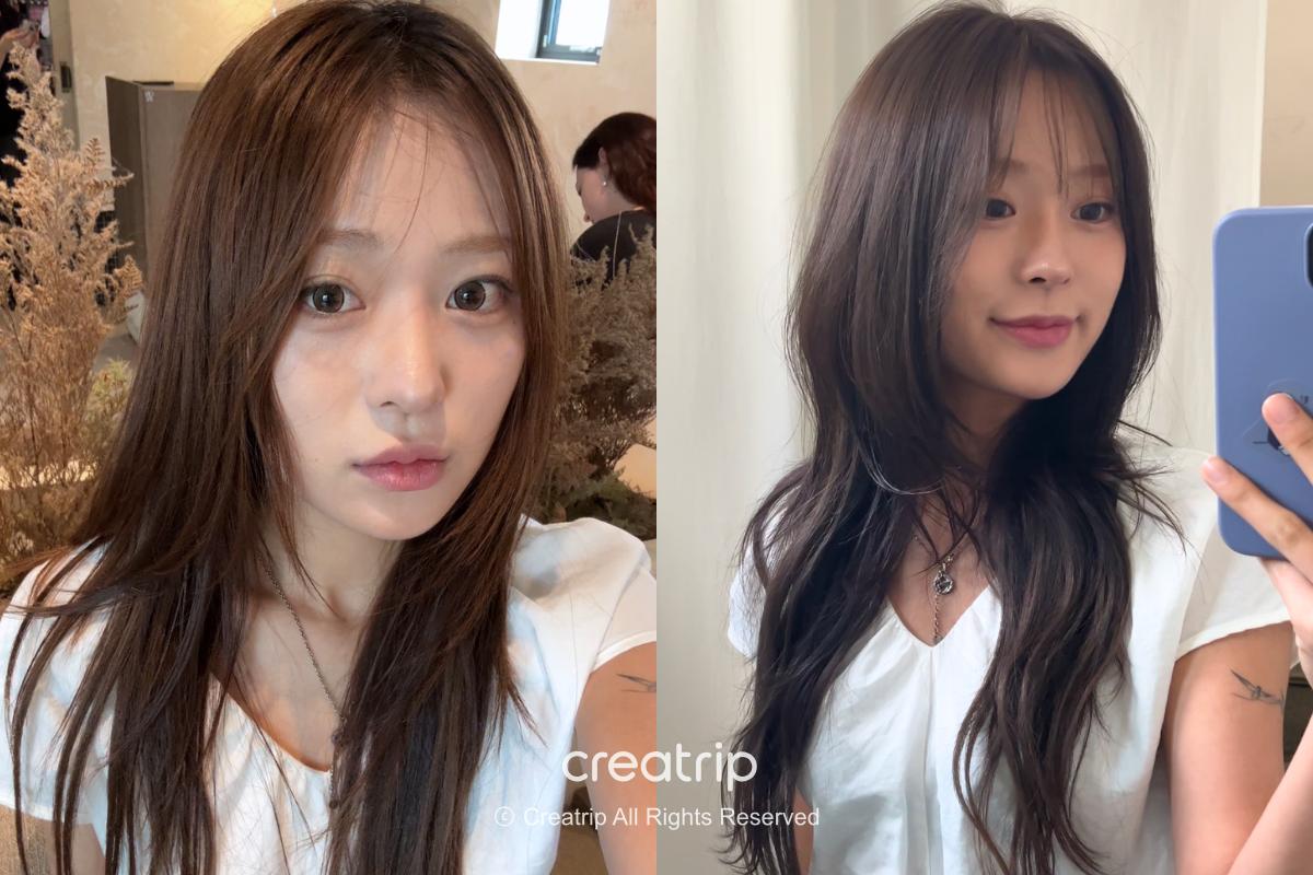 ONYAD HAIR 染髮同修剪前後對比效果