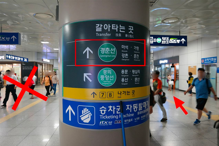 ITX‐青春、京春線、南怡島、加平、春川、上鳳駅、忘憂駅