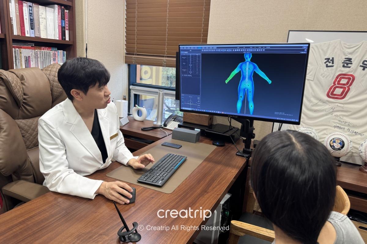 3Dスキャン結果を見ながら行う体型分析カウンセリング