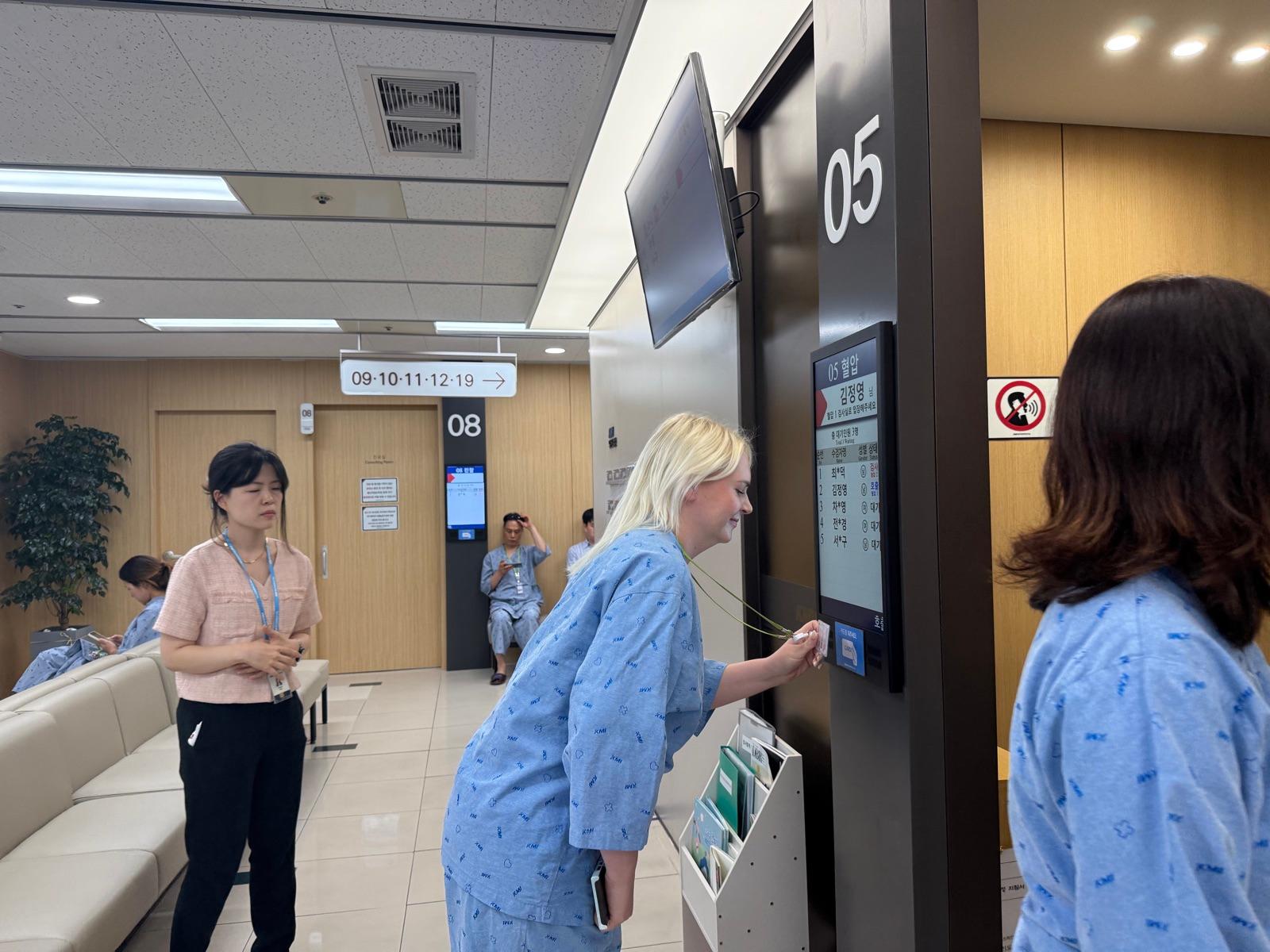 RFID check-in station at KMI Yeouido