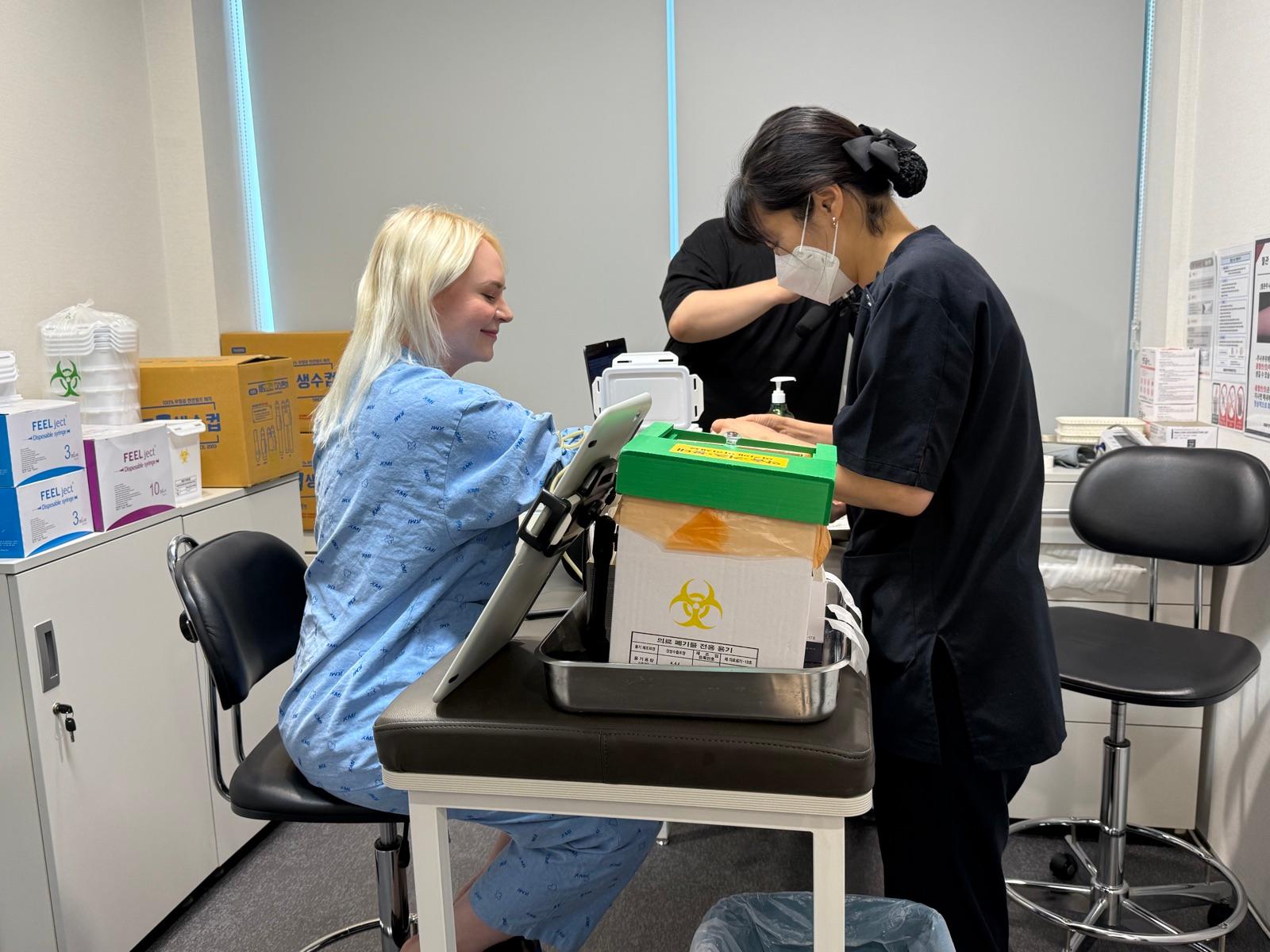 Sedation IV preparation before gastroscopy