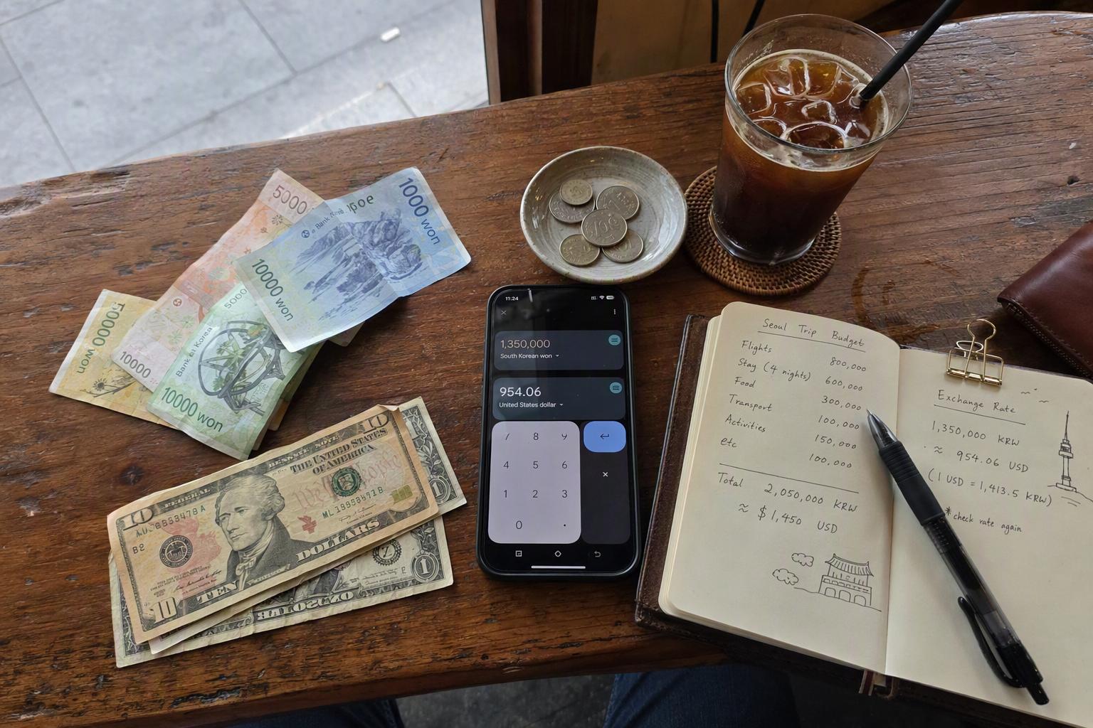 USD เป็นวอนเกาหลี: 1,000 วอนเท่ากับกี่ดอลลาร์สหรัฐ?