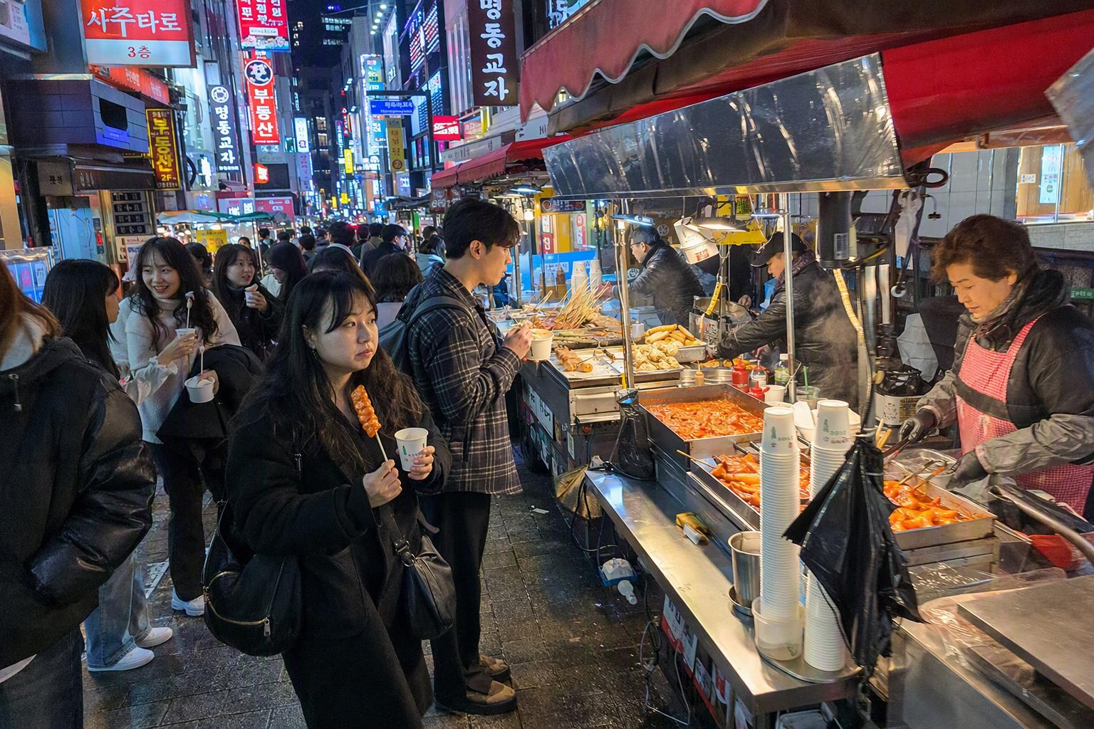首爾街頭美食市集：明洞、南大門、光熙市場與通仁市場必吃指南