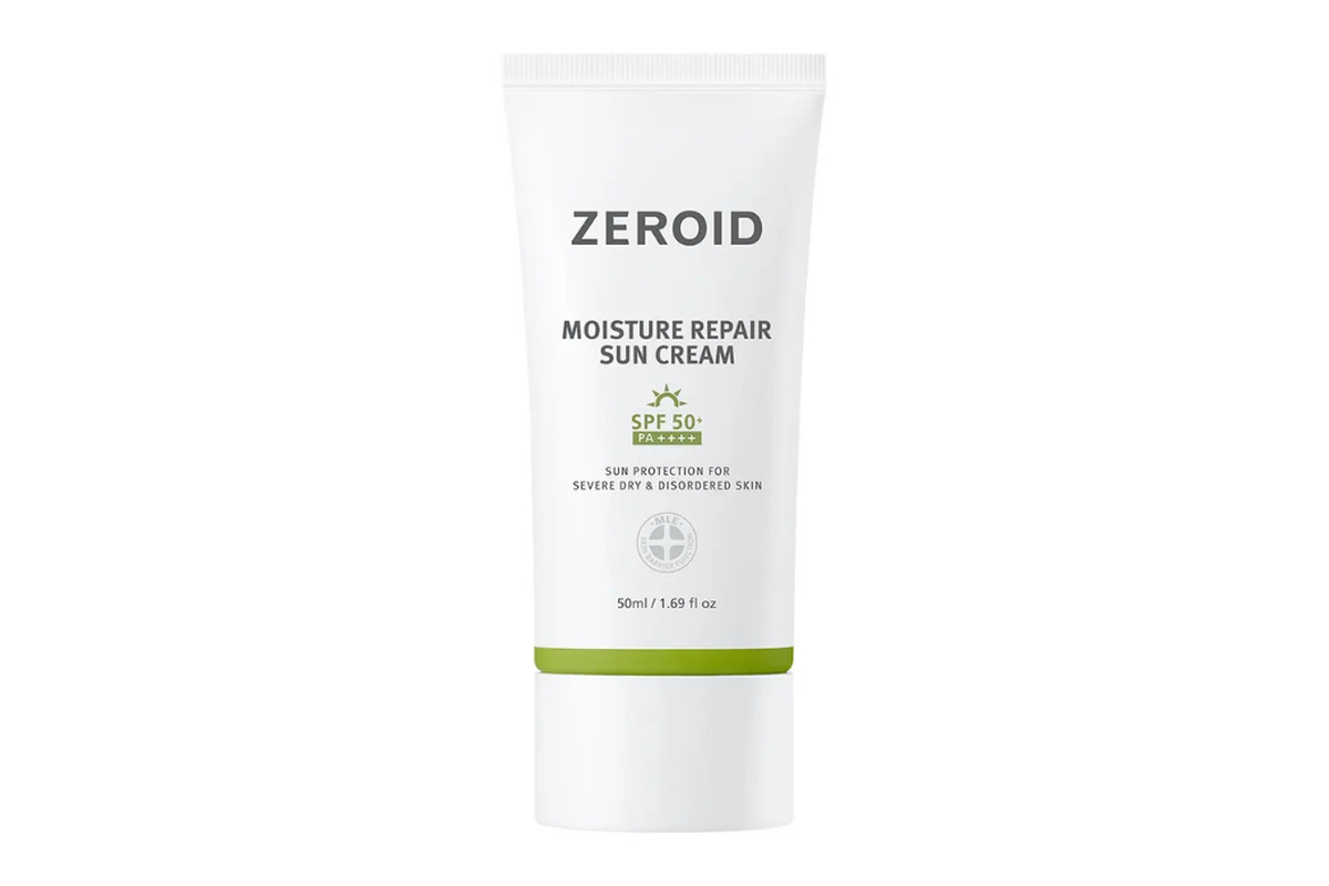 ZEROID モイスチャーリペアサンクリームのパッケージ