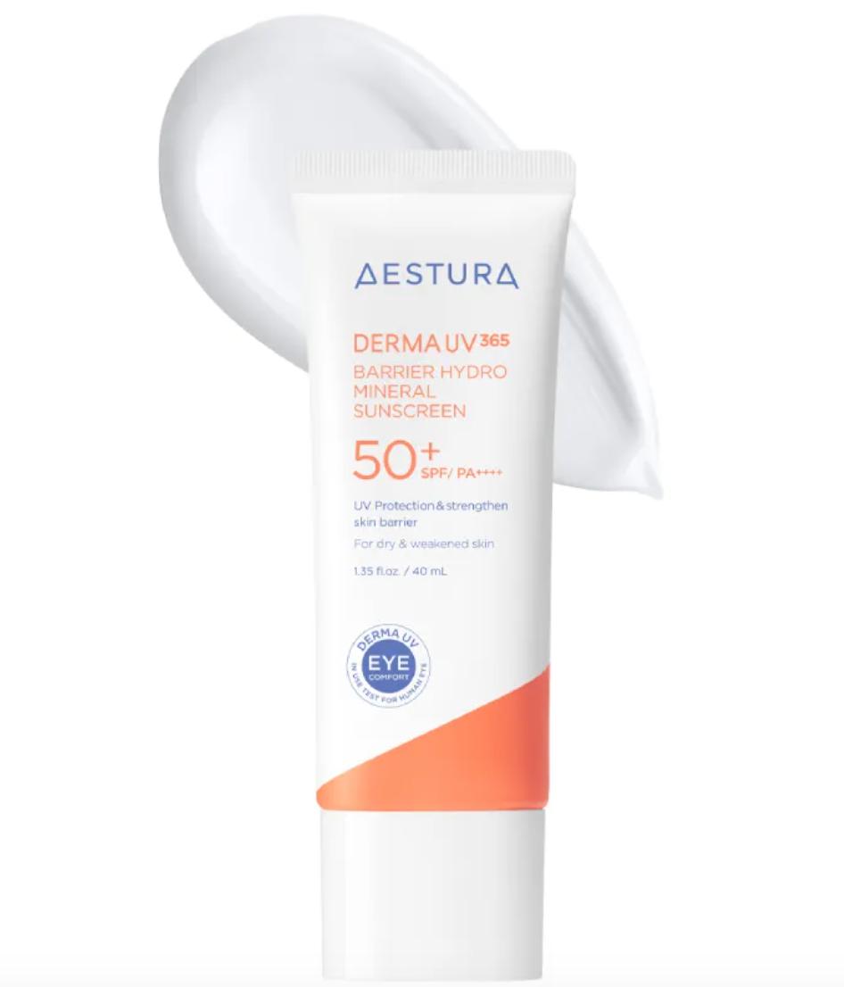 AESTURA DermaUV365 Barrier Hydration Mineral Sunscreen packaging
