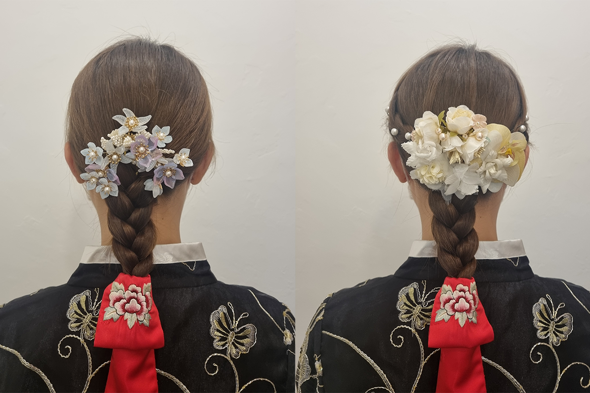 香港 韓式髮帶搭配特色編髮