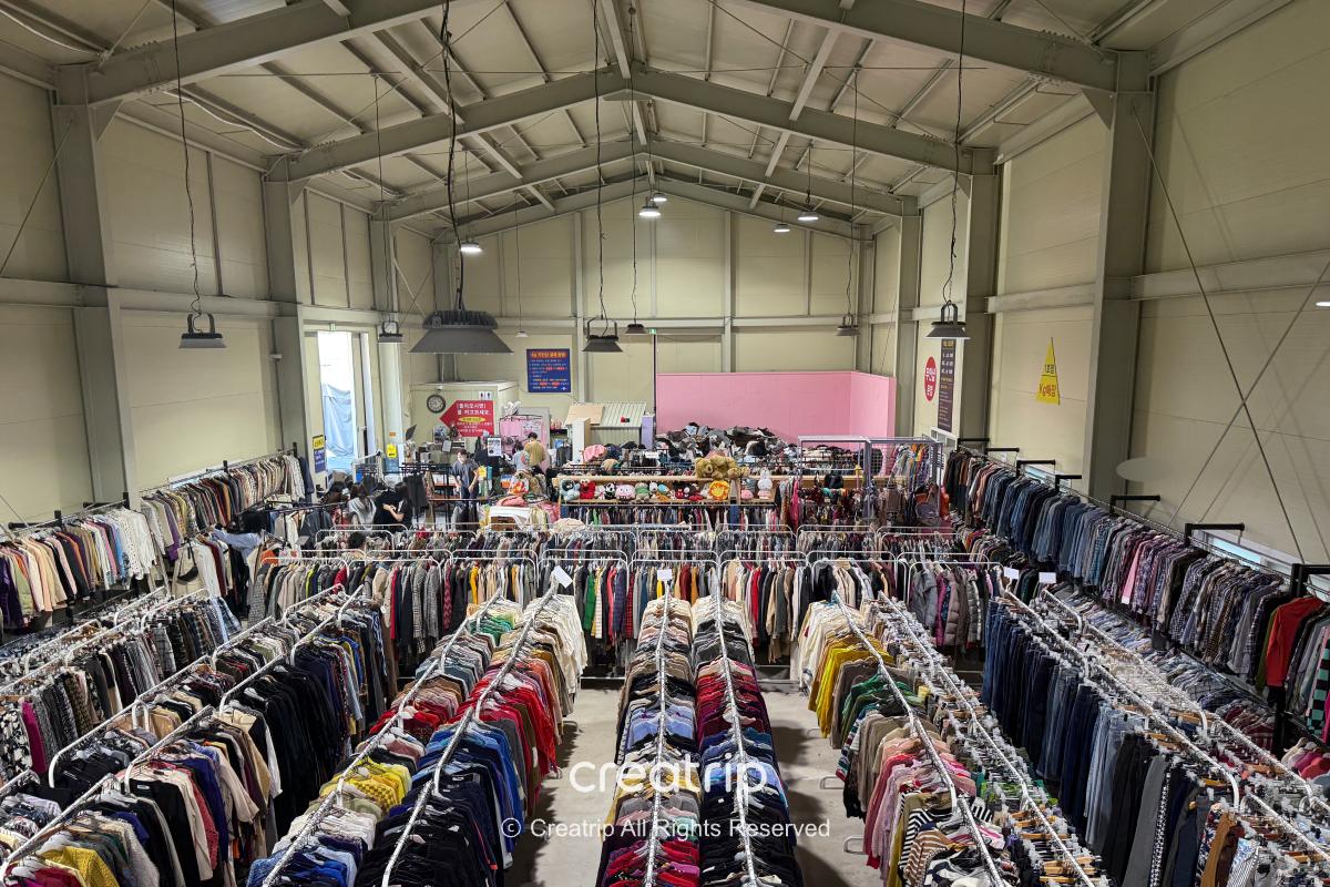 Freedy — Wide view of a warehouse filled with clothing racks