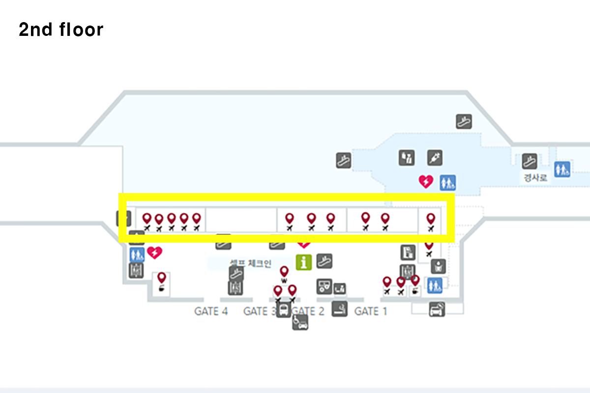 金浦機場國際線出境