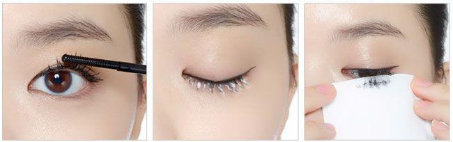 Etude House makeup removal product, showcasing its efficacy in removing stubborn eye makeup.