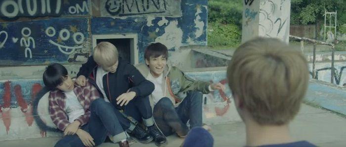 Filming scene from BTS