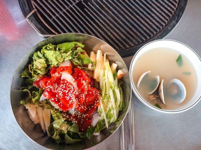 Authentic seafood dish served in a local restaurant near the beach.
