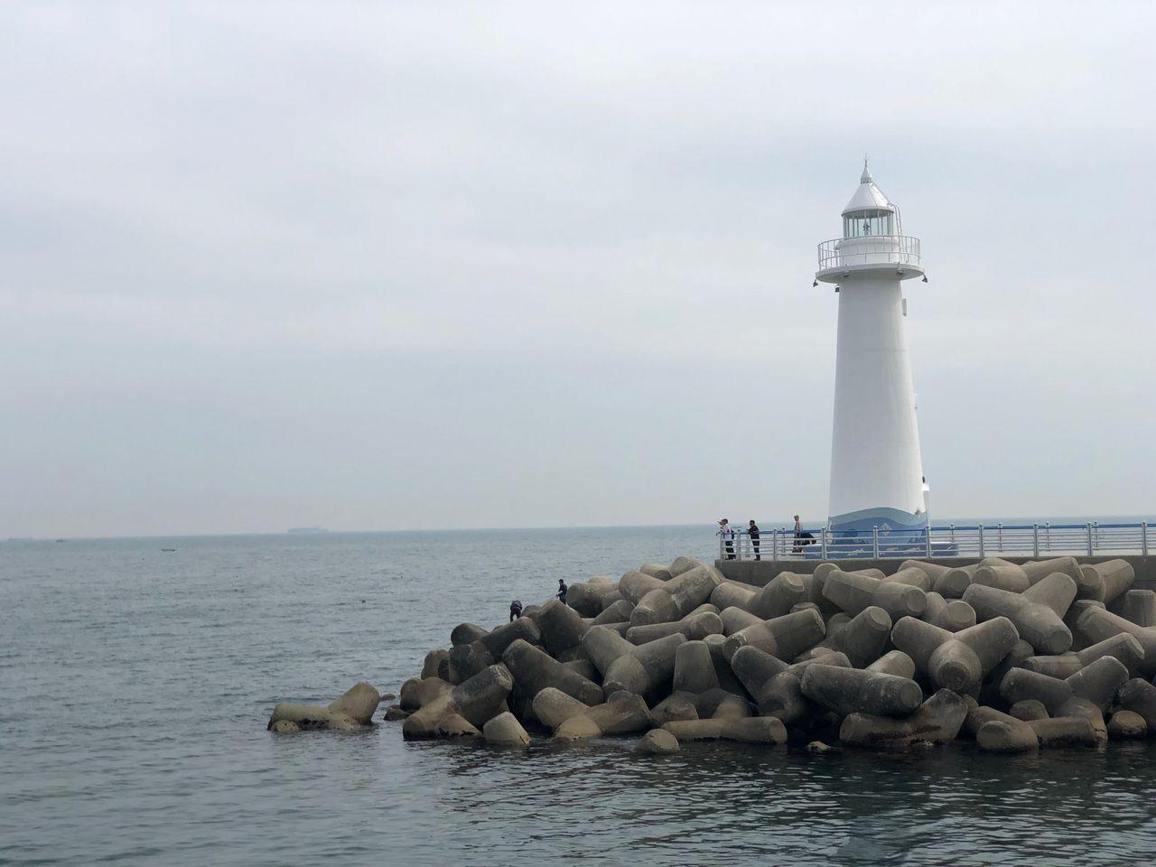 釜山青沙浦 青沙浦交通方式 雙胞胎 紅白燈塔