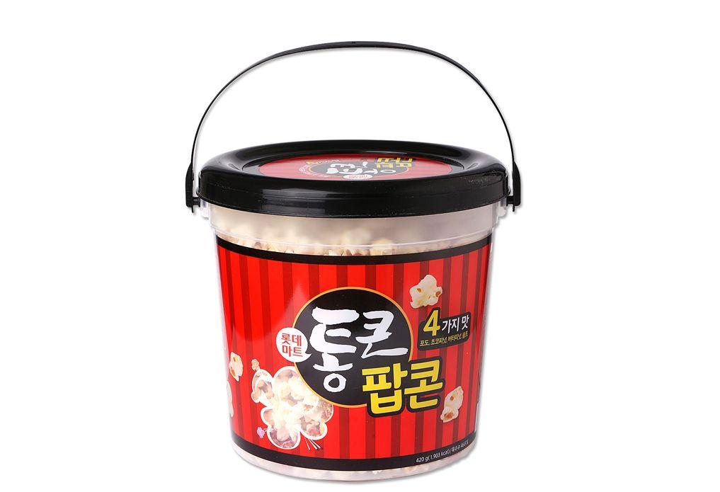 Lotte Mart Tong-Keun Popcorn Eimer: Riesiger Popcorn-Eimer im Supermarkt erhältlich.