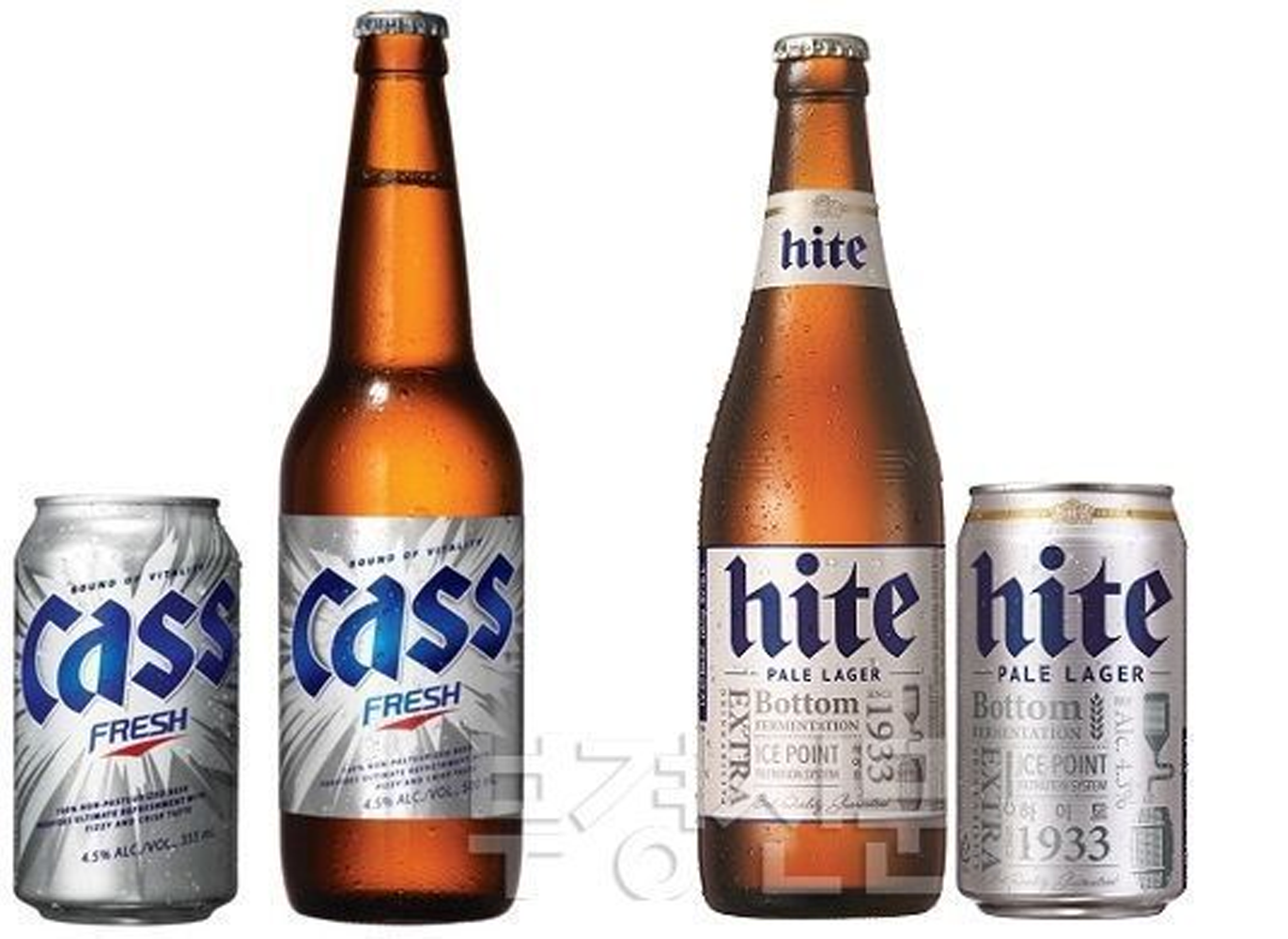 韓國經典啤酒品牌 CASS 和 HITE，受歡迎的選擇