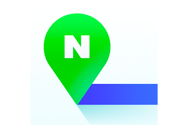 Illustrated icon of Naver Map, a popular navigation app in Korea, essential for public transportation and travel planning.