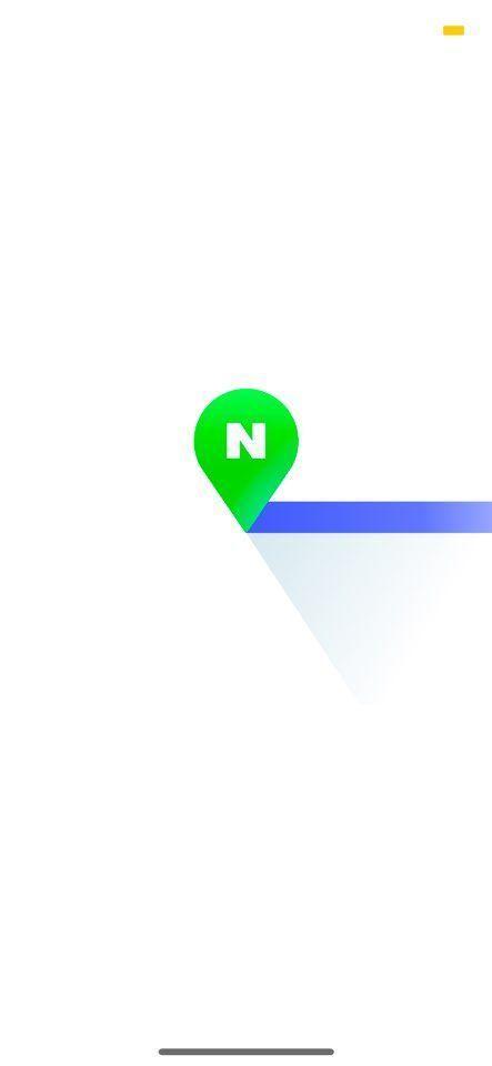 Screenshot displaying the Naver Map startup interface.