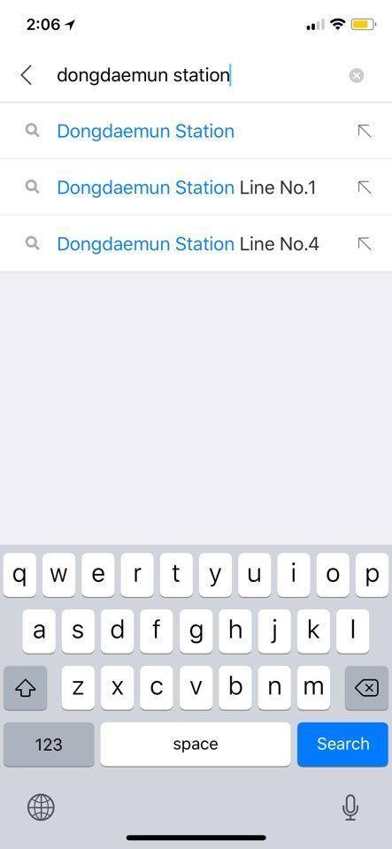 Naver Map English Version interface showcasing navigation features.
