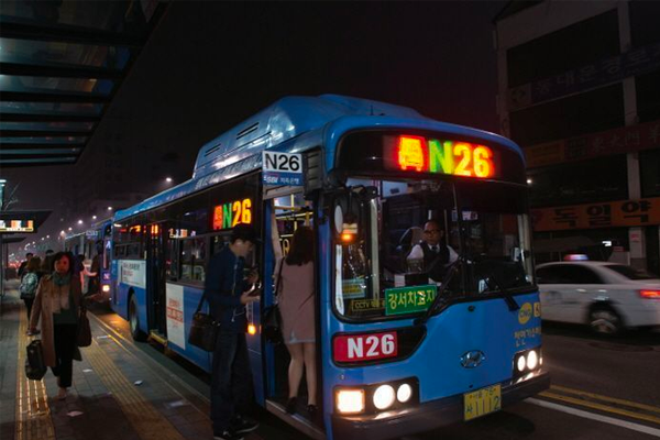 韓國 巴士 頭班車 尾班車 深夜巴士