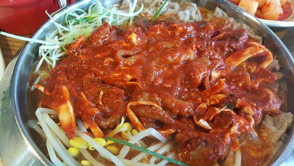 Small beef slices combined with octopus at Fatty Octopus restaurant for a unique flavor experience.