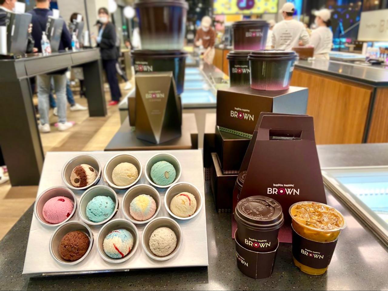 baskin robbins 韓国サーティーワンアイスクリーム　べスキンラビンス　べスキンラビンスブラウンチョンダム店　カロスキル　狎鴎亭　baskinrobbinsbrown 