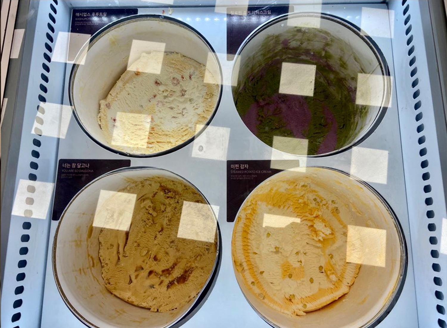 baskin robbins 韓国サーティーワンアイスクリーム　べスキンラビンス　べスキンラビンスブラウンチョンダム店　カロスキル　狎鴎亭　baskinrobbinsbrown 