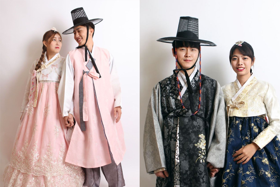 釜山哲秀與英熙提供的韓服髮飾，細緻的製作裝飾提升韓服整體形象，是釜山市區的獨特文化體驗。