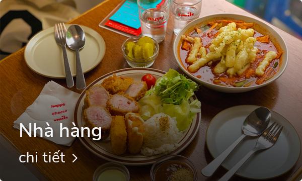 Nhà hàng phong cách châu Âu và Hàn Quốc tại Yeonnamdong, Seoul với các món ăn trình bày đẹp mắt.