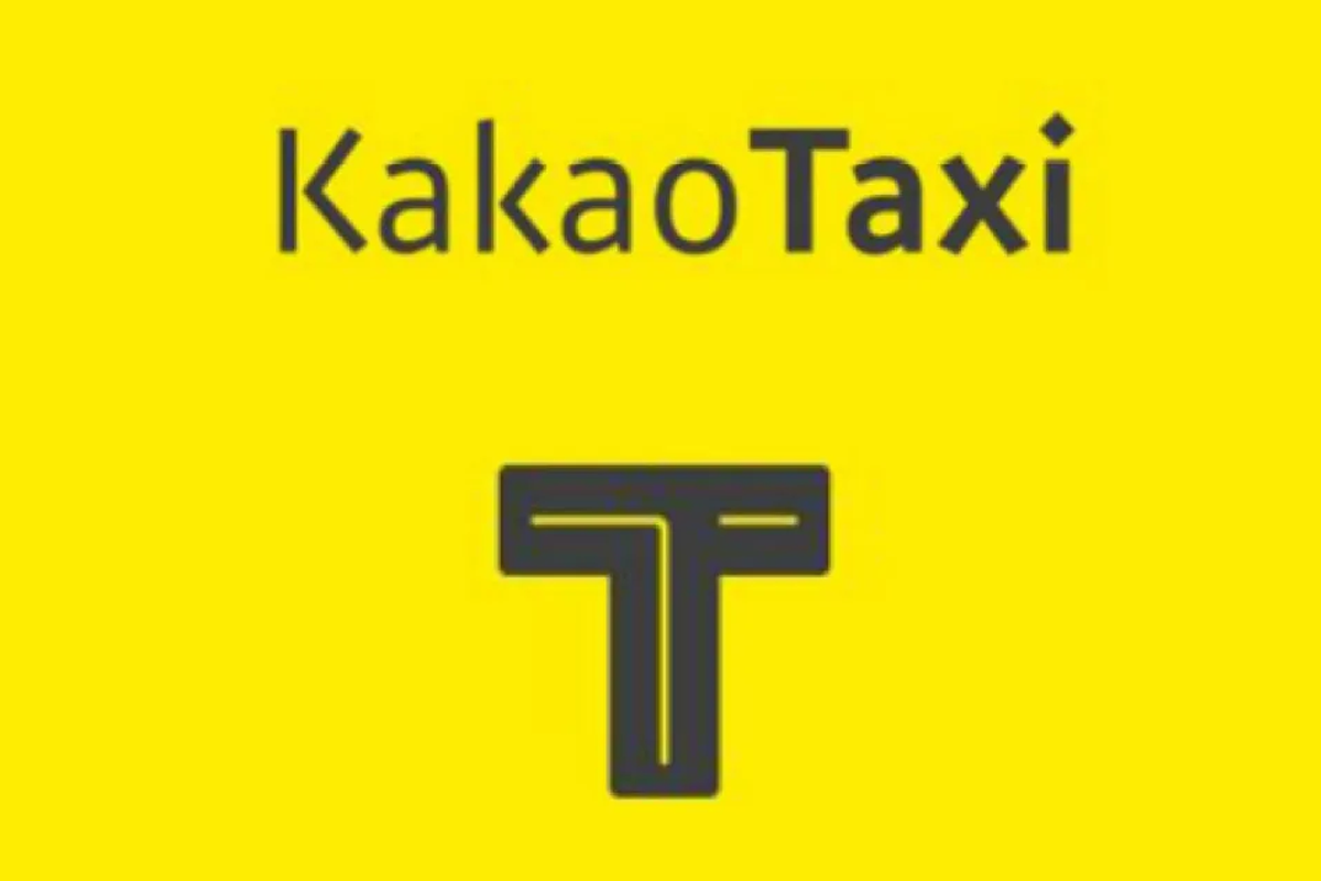 Kakao Taxi app icon in yellow and black, representing a popular taxi service in South Korea.