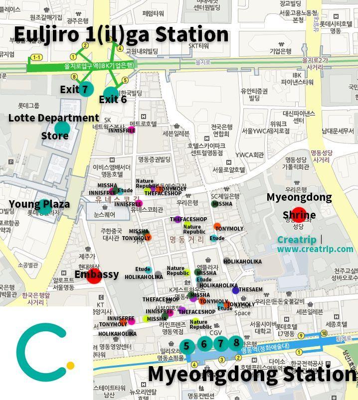 สถานที่ที่ควรเดินทางไปตามรถไฟใต้ดินสาย 4 (สายสีน้ำเงิน)~ เส้นทางการช็อปปิ้งยอดนิยมของคนเกาหลี!