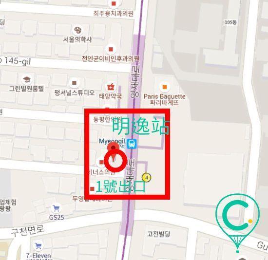 비바폴로열매점地圖，燦烈媽媽經營的西式韓國美食餐廳，位於明逸店。