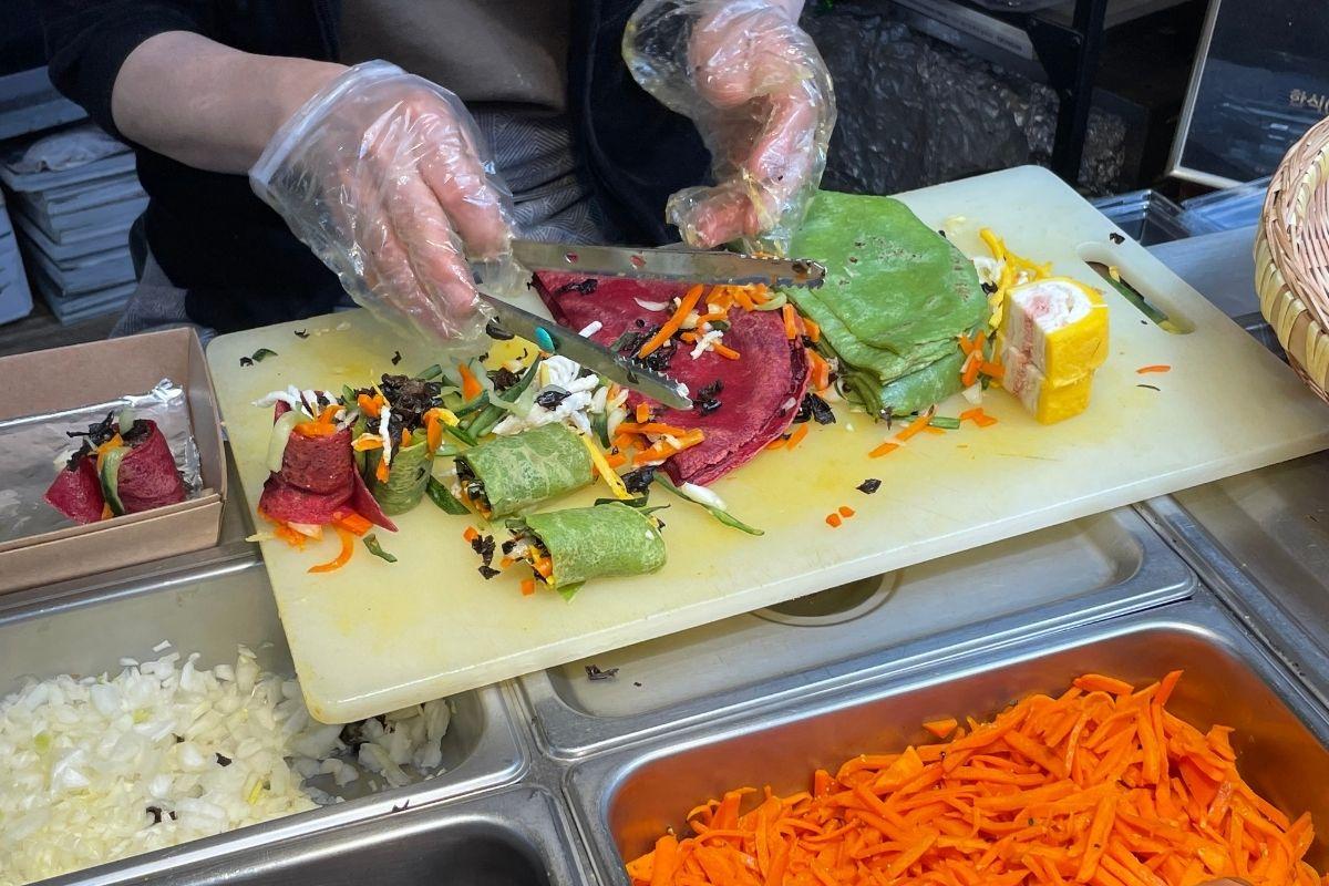 通仁市場 銅錢便當 辣炒年糕