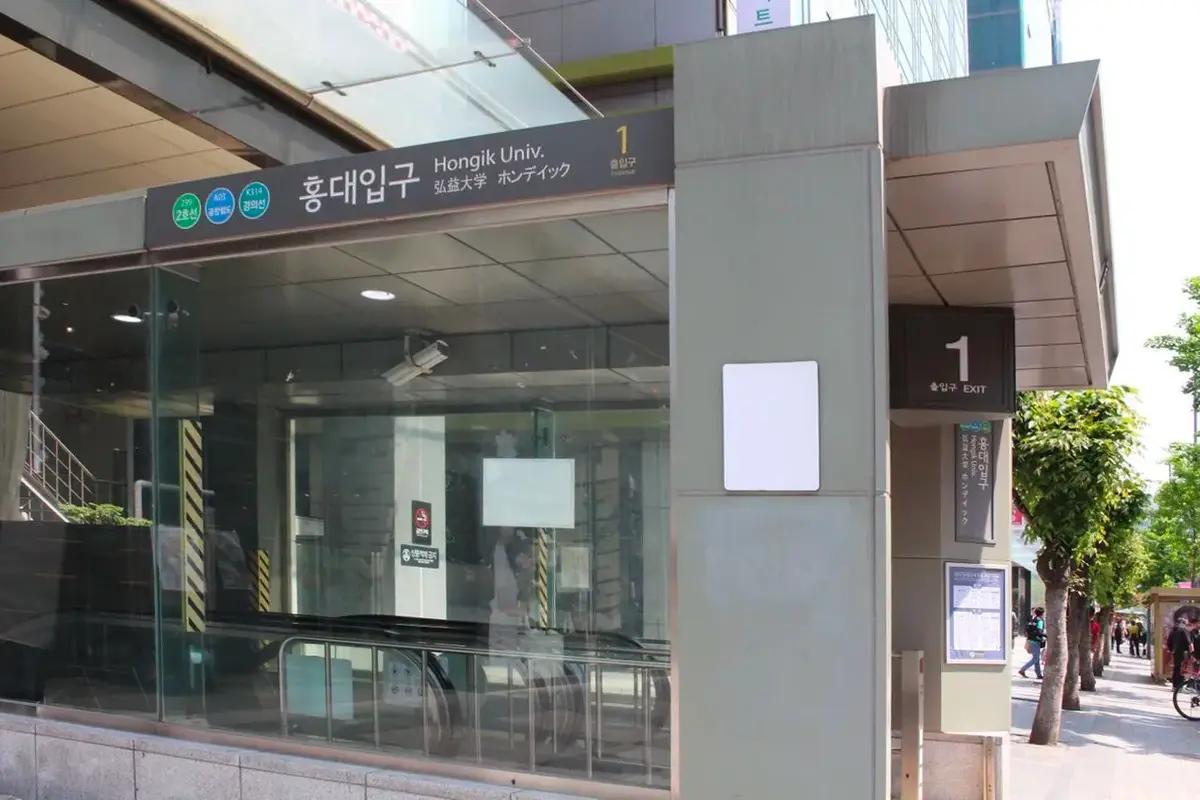 向司機展示韓文地址