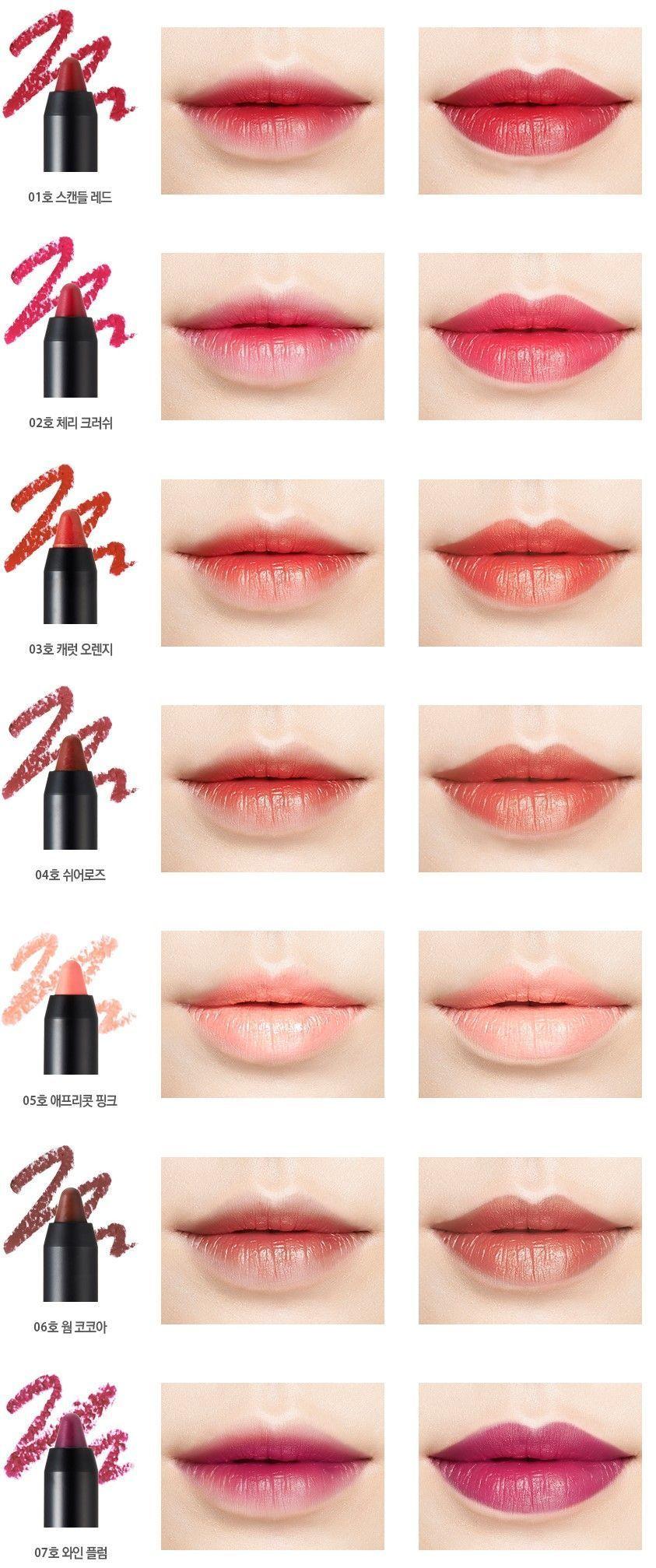 植村秀無色限粉霧保濕唇膏在韓國的熱門色號，展示多種粉嫩與橘色調，完美展現韓國女性偏愛的顏色選擇，如#PK376、#OR570等，圖中唇膏色澤飽滿。