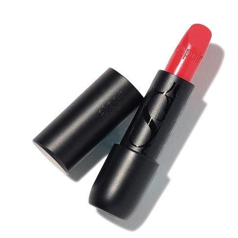 NARS Dragon Girl紅色唇膏，展示其亮眼的紅色調，適合冷色調膚色，提升面部光亮感的最佳選擇。