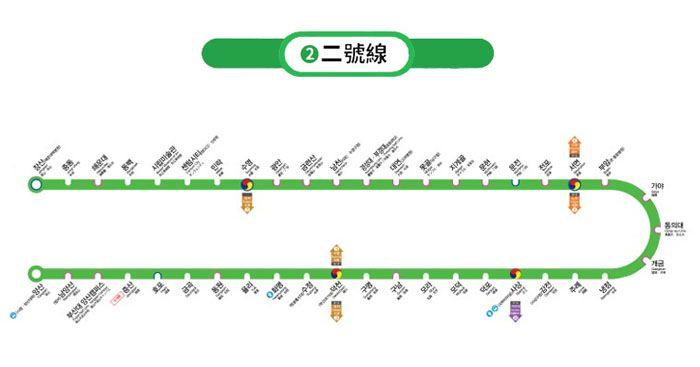 2018釜山地鐵二號線之旅