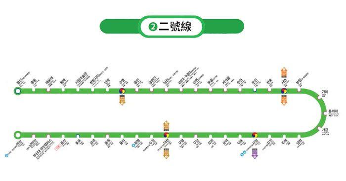 2018釜山地铁二号线之旅