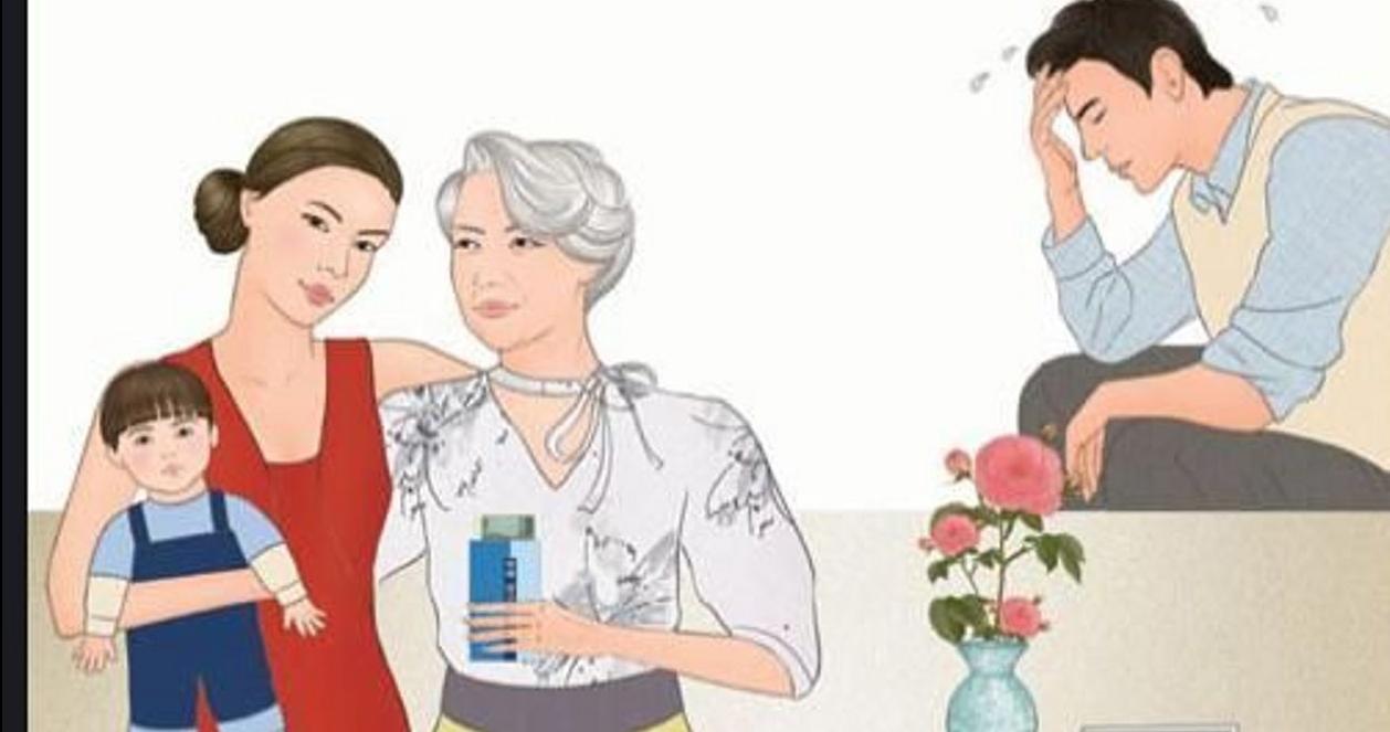 Người đàn ông ngồi suy tư trên ghế, phản ánh sự lo lắng trong đời sống hôn nhân ở Hàn Quốc, nơi mà áp lực từ mẹ chồng tạo ra những căng thẳng cho các cặp đôi mới cưới.