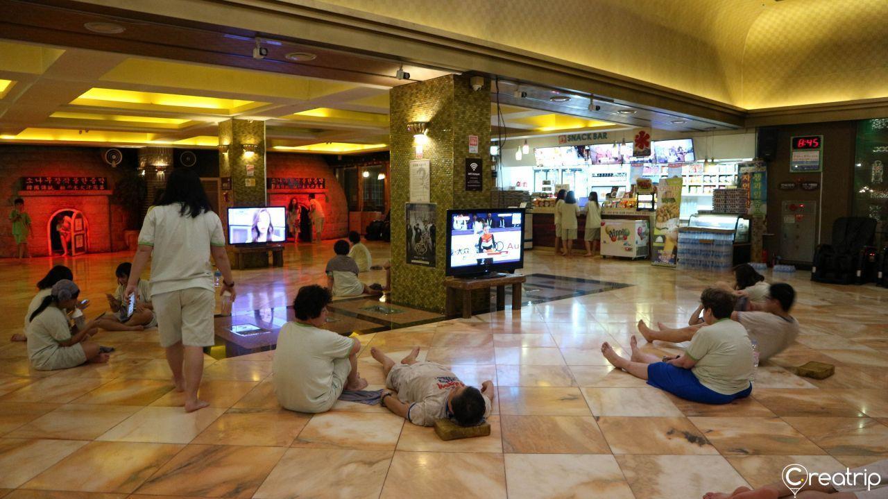 พื้นที่ส่วนรวมใน Yongsan Dragon Hill Spa ที่ยงซาน โซล