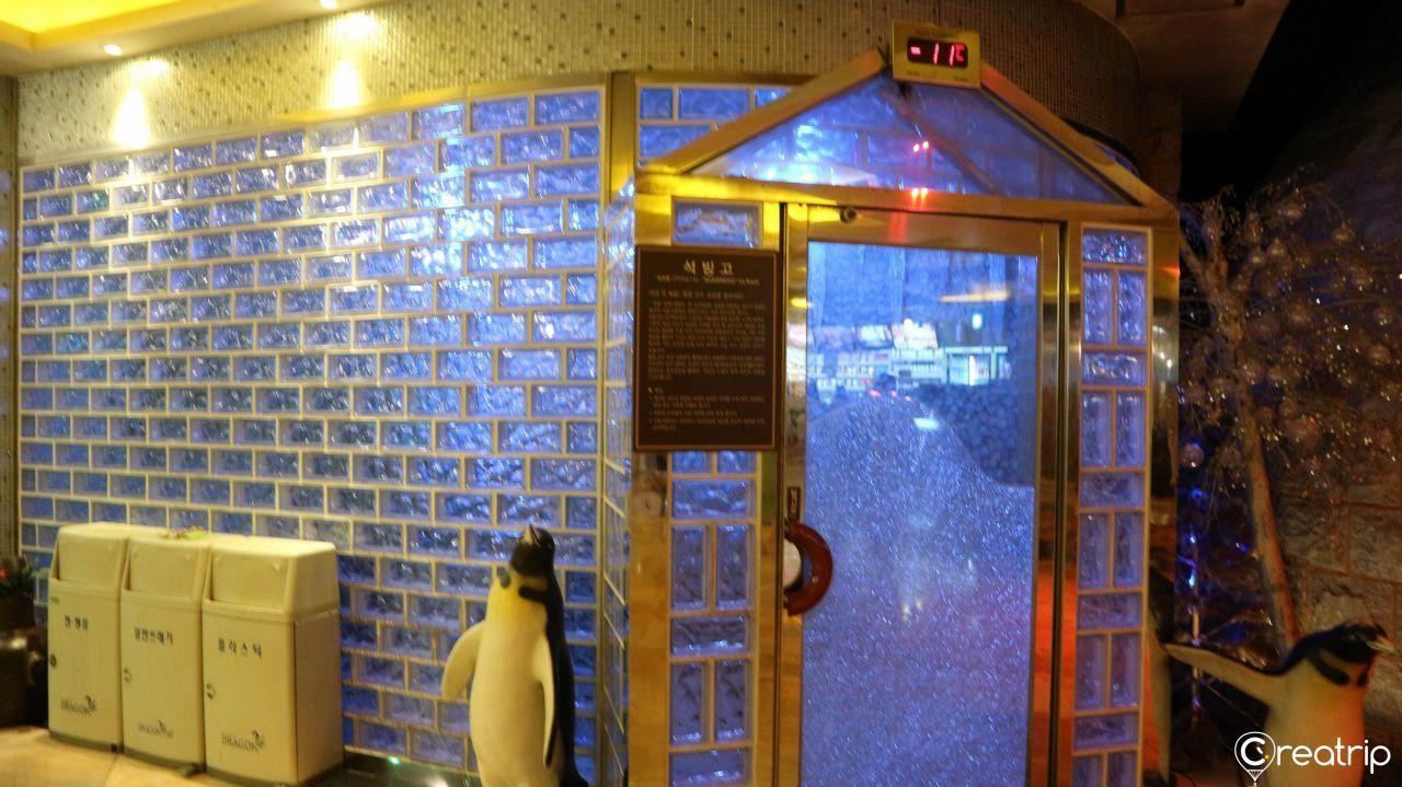 ห้องซาวน่าใน Yongsan Dragon Hill Spa ที่ยงซาน โซล