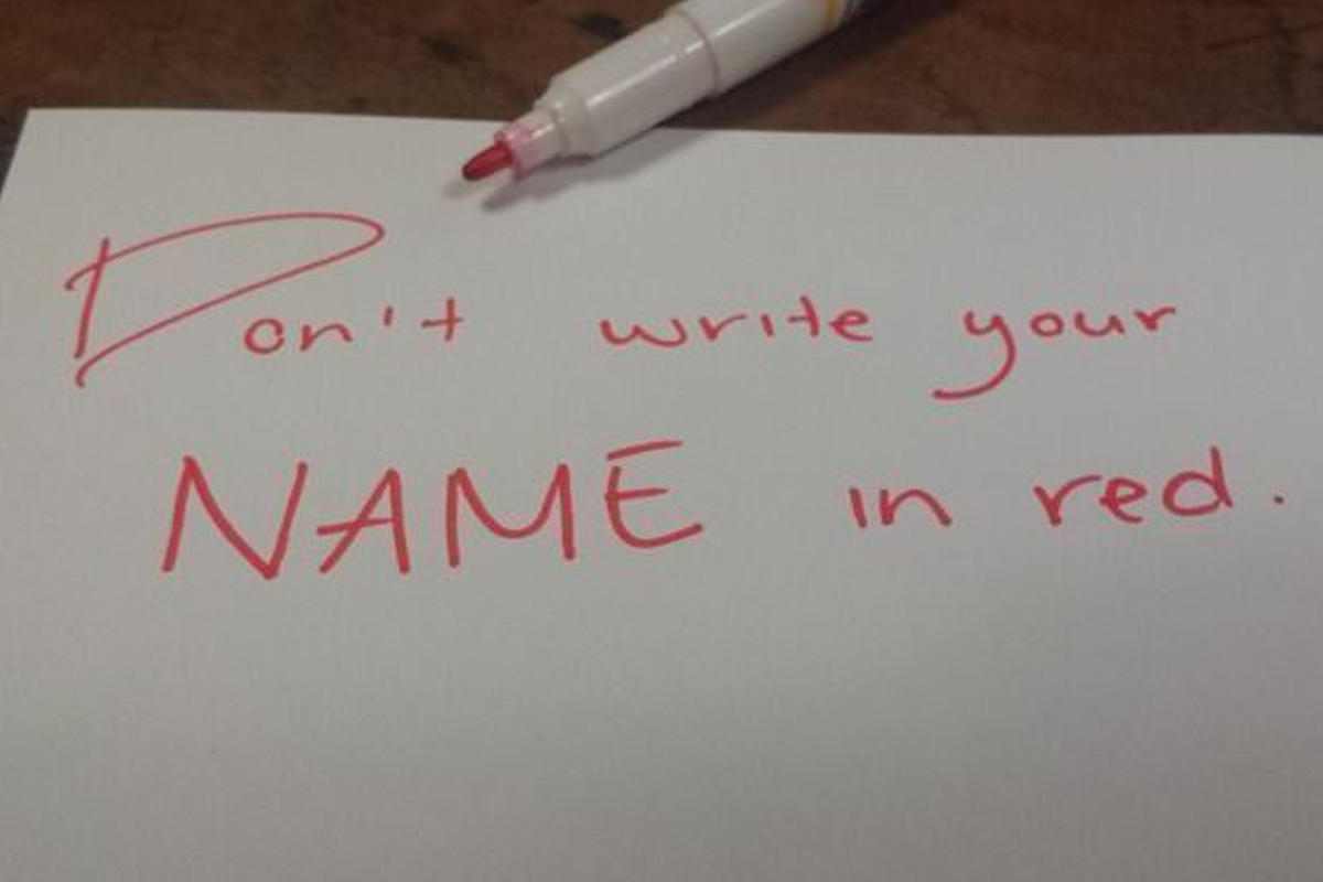 韓國迷信 用紅筆寫人名