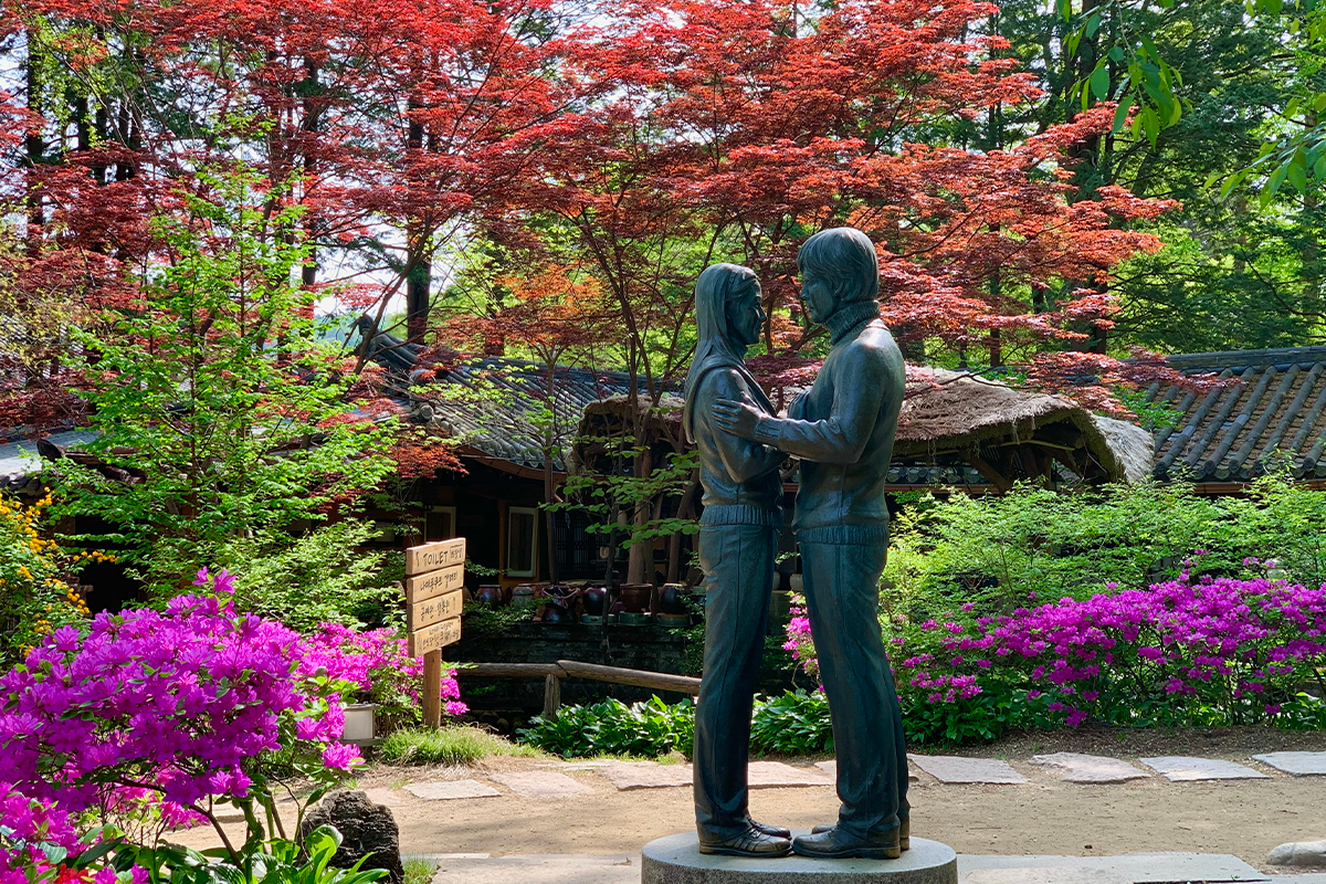 南怡島 冬季戀歌各地標