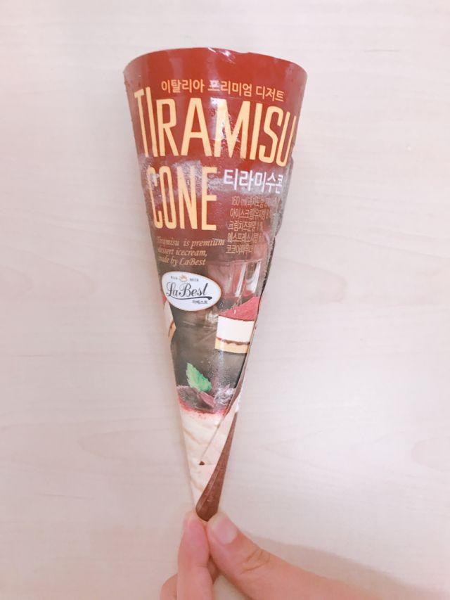 韓國CU便利商店提拉米蘇甜筒包裝