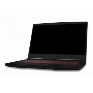 Close-up of a GIGABYTE laptop showcasing its design and features.