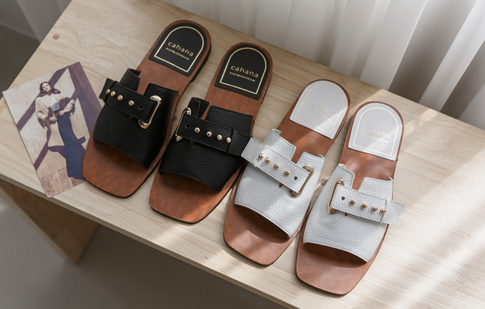 Classic slide sandals from BFSOLE in neutral shades, illustrating the brand’s focus on versatile and chic designs.