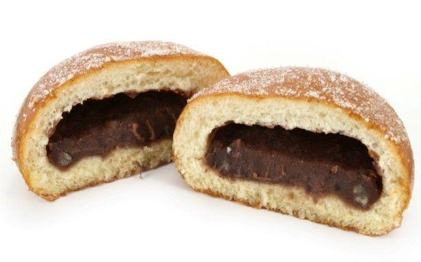 Paris Baguette Red Bean Doughnut - Traditional doughnut filled with a generous amount of sweet red bean paste.