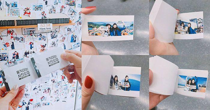 Making a photo flipbook in Gamcheon Culture Village : GIF Photo Store