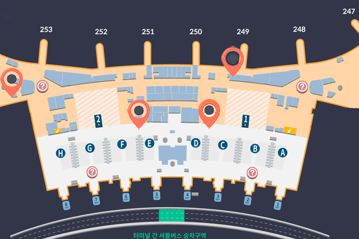 仁川機場T2退稅位置