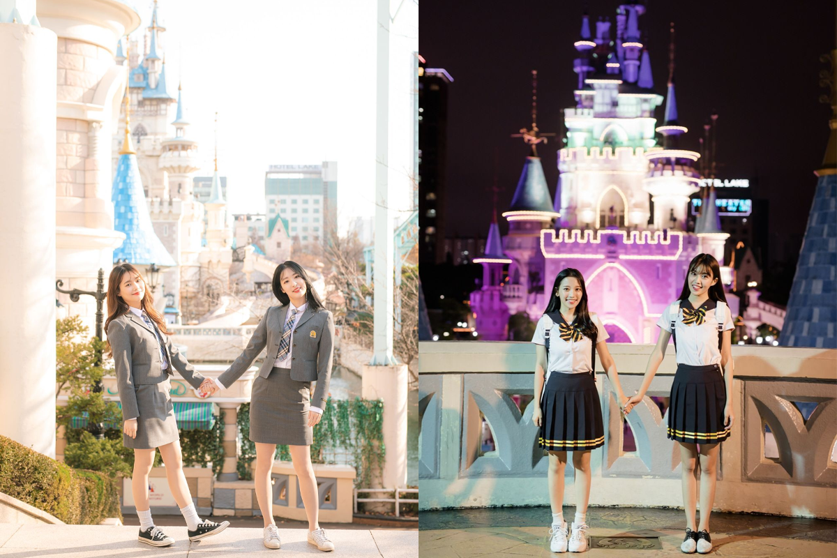 展示韓國校服過於的設計獨具匠心，吸引著熱愛韓國文化的顧客。