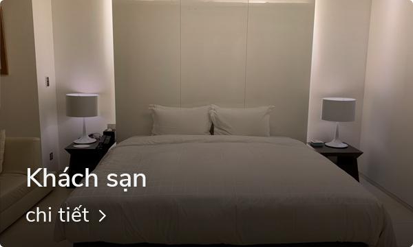 Phòng nghỉ khách sạn sang trọng với gam màu trắng nhẹ nhàng và tinh tế tại Seongsudong.