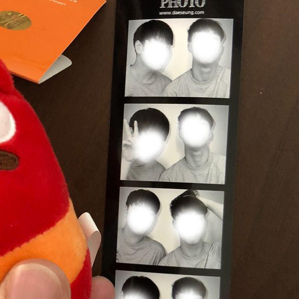 Examples of photo booth pictures showcasing differences in quality and style.